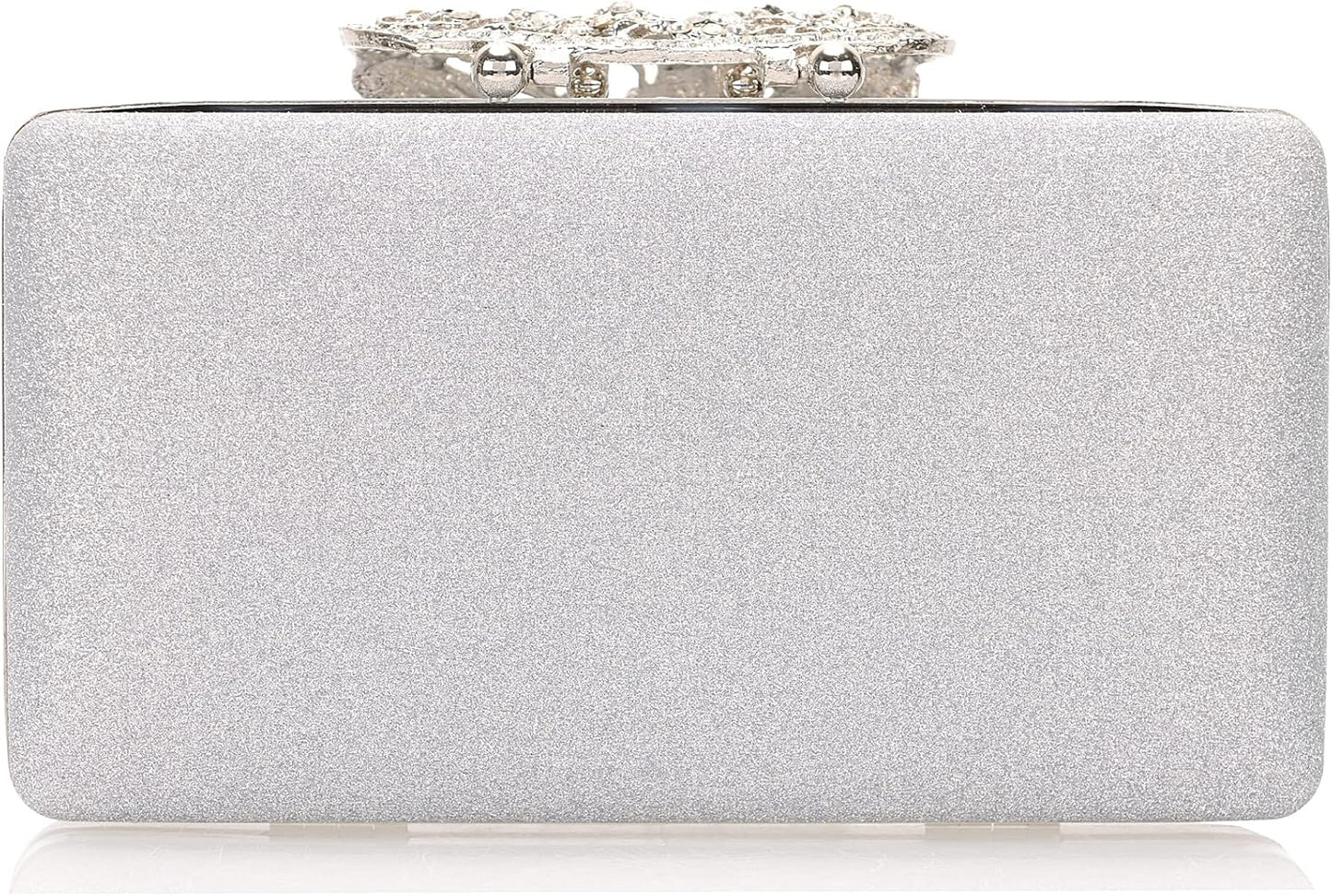 Rhinestone Evening Clutch β Crystal Butterfly Clasp Handbag for Women | Elegant Party & Formal Purse