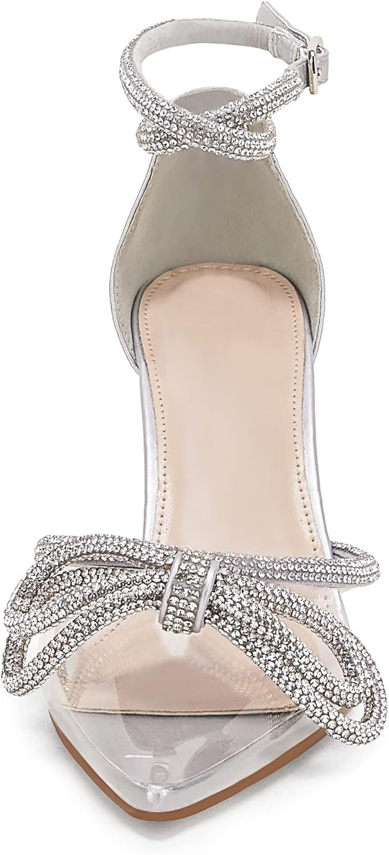 π Clear Rhinestone Bow Heels β Elegant Ankle Strap Stilettos For Brides, Baddies & Show-Stoppers πβ¨