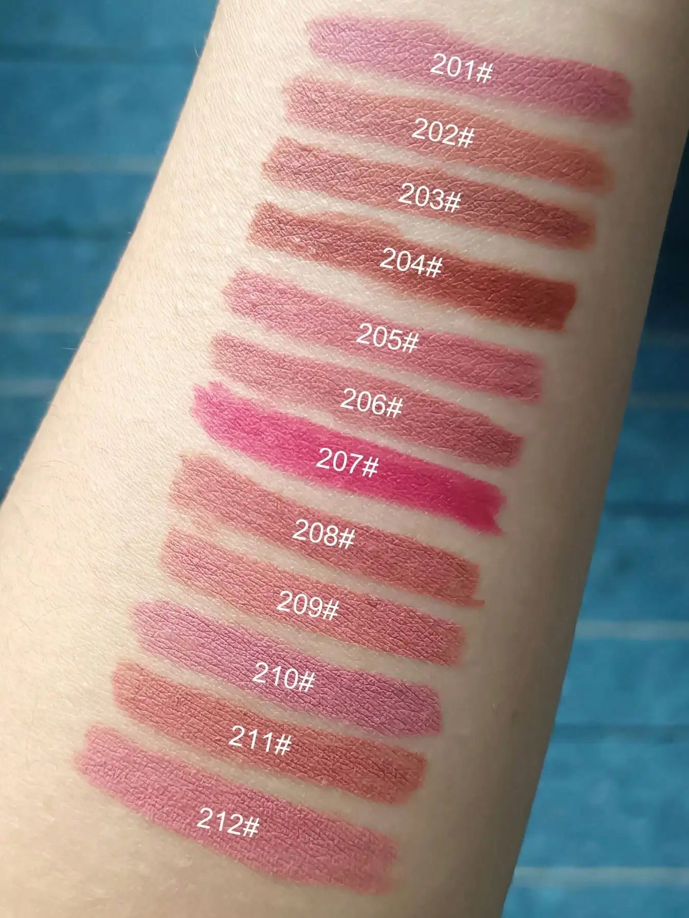 12-Piece Matte Lip Liner & Lipstick Pencil Set