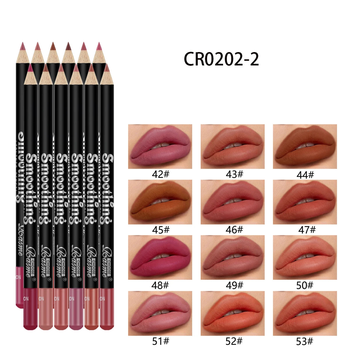 12-Piece Matte Lip Liner & Lipstick Pencil Set