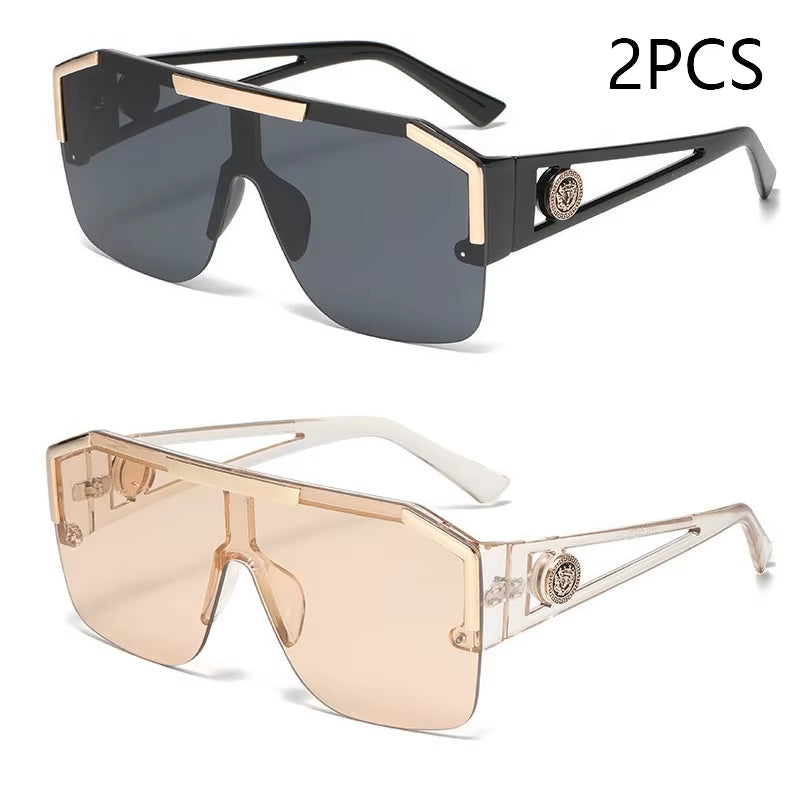 Oversized Square Sunglasses – Unisex UV400 Sports & Driving Shades (Multiple Colors)