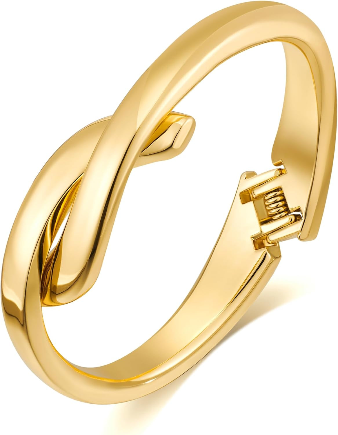 Chunky Gold Chain Bangle Bracelet – Fashion Hinge Cuff for Women | Bold, Elegant & Easy to Wear