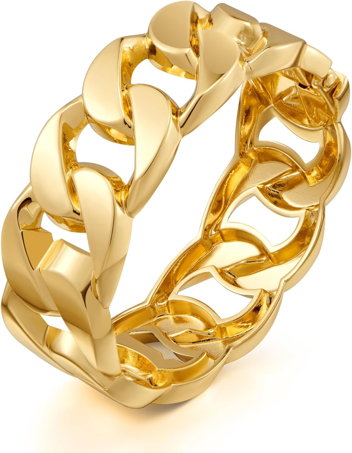Chunky Gold Chain Bangle Bracelet – Fashion Hinge Cuff for Women | Bold, Elegant & Easy to Wear