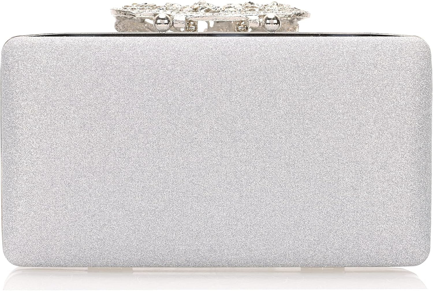 Rhinestone Evening Clutch – Crystal Butterfly Clasp Handbag for Women | Elegant Party & Formal Purse