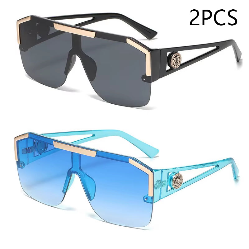 Oversized Square Sunglasses – Unisex UV400 Sports & Driving Shades (Multiple Colors)