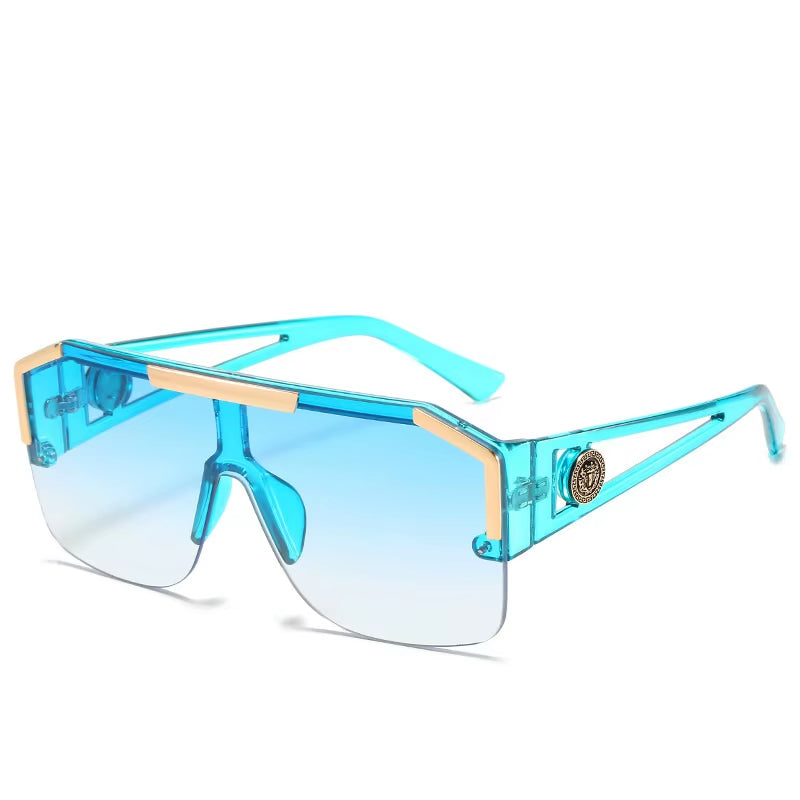 Oversized Square Sunglasses – Unisex UV400 Sports & Driving Shades (Multiple Colors)