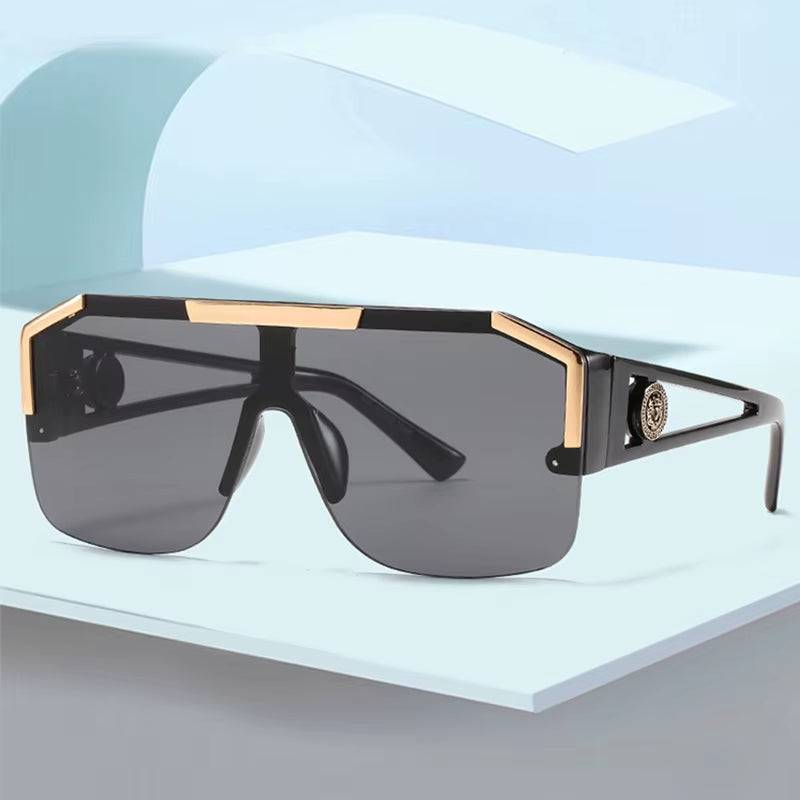 Oversized Square Sunglasses – Unisex UV400 Sports & Driving Shades (Multiple Colors)