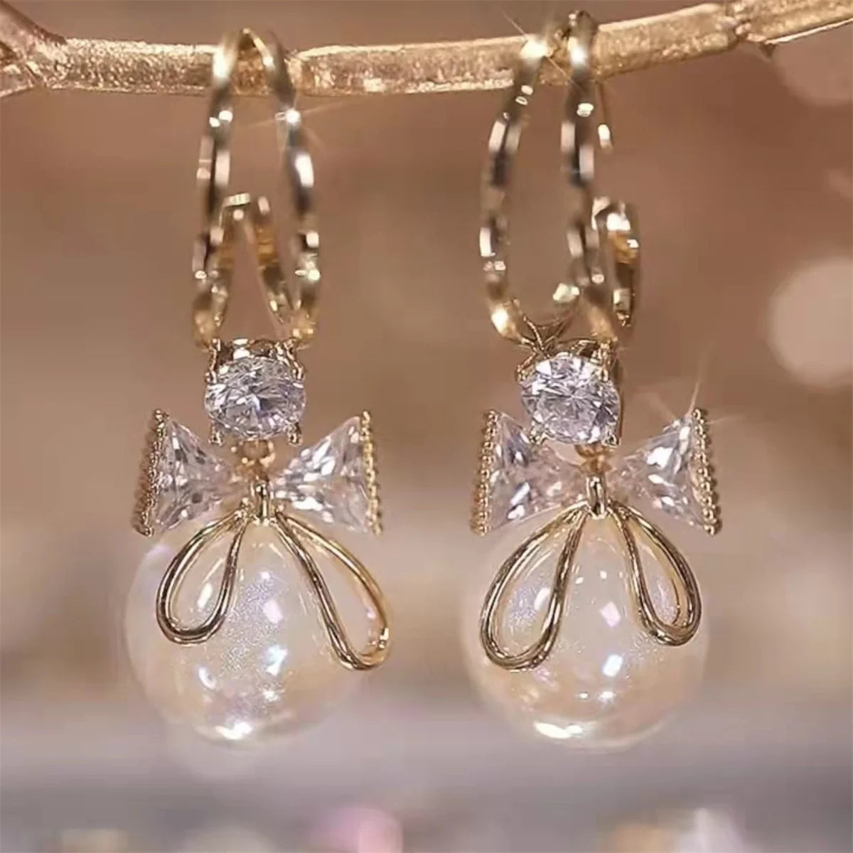 2-Piece Trendy Bow Earrings Set – Statement Jewelry for Travel, Festivals & Parties