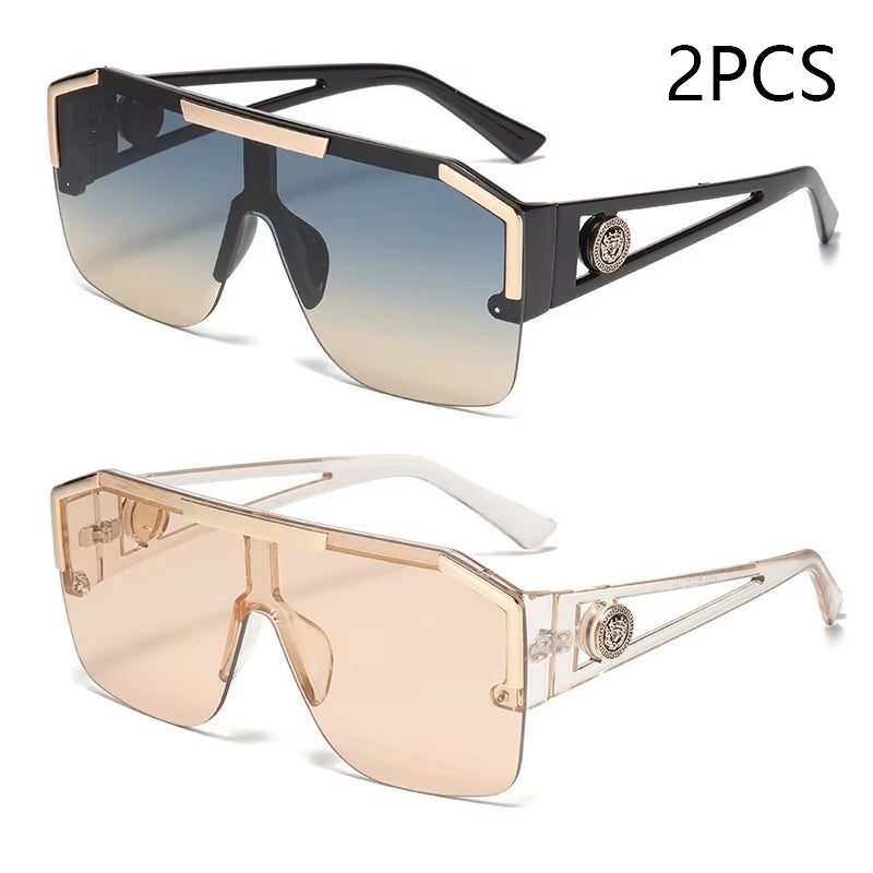 Oversized Square Sunglasses – Unisex UV400 Sports & Driving Shades (Multiple Colors)