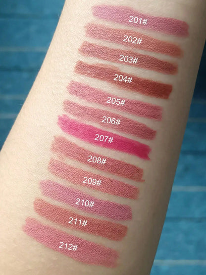 12-Piece Matte Lip Liner & Lipstick Pencil Set