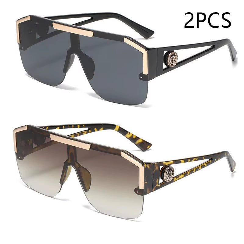 Oversized Square Sunglasses – Unisex UV400 Sports & Driving Shades (Multiple Colors)