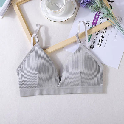 Strappy Sports Bra – Open Back Seamless Crop Top