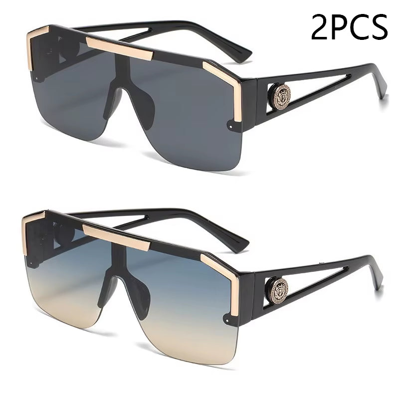 Oversized Square Sunglasses – Unisex UV400 Sports & Driving Shades (Multiple Colors)