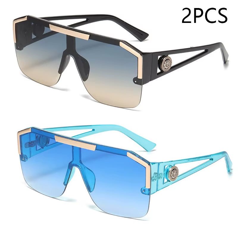 Oversized Square Sunglasses – Unisex UV400 Sports & Driving Shades (Multiple Colors)