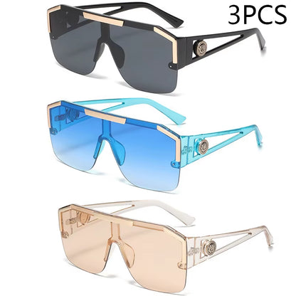Oversized Square Sunglasses – Unisex UV400 Sports & Driving Shades (Multiple Colors)