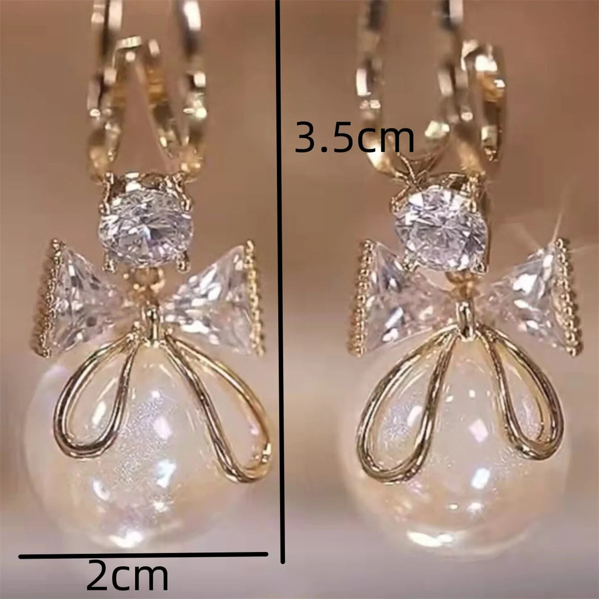 2-Piece Trendy Bow Earrings Set – Statement Jewelry for Travel, Festivals & Parties